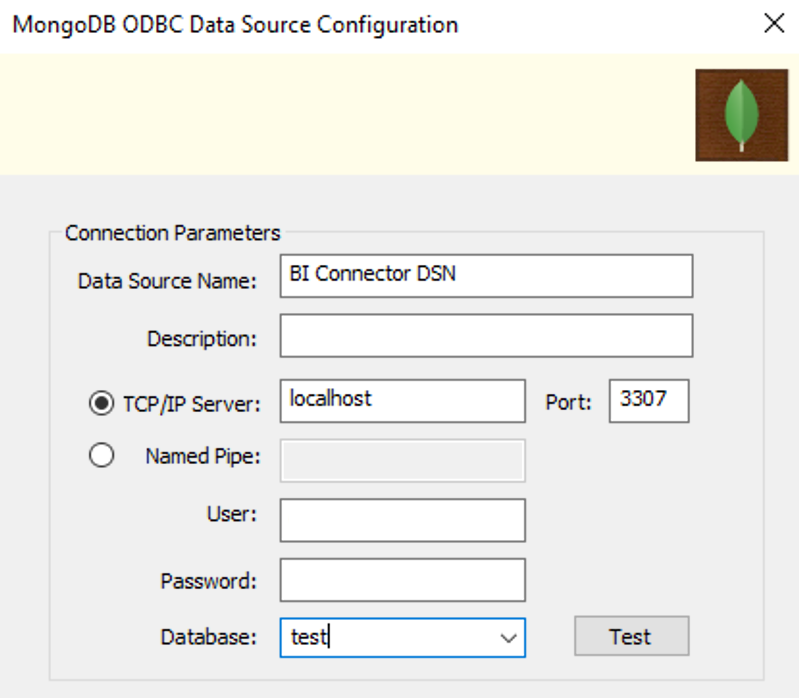Windows ODBC DSN
